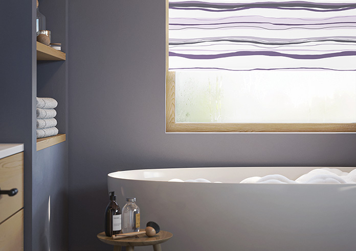 Seaside Waves, Purple - Twist&Fit Roller Blind - Image 5